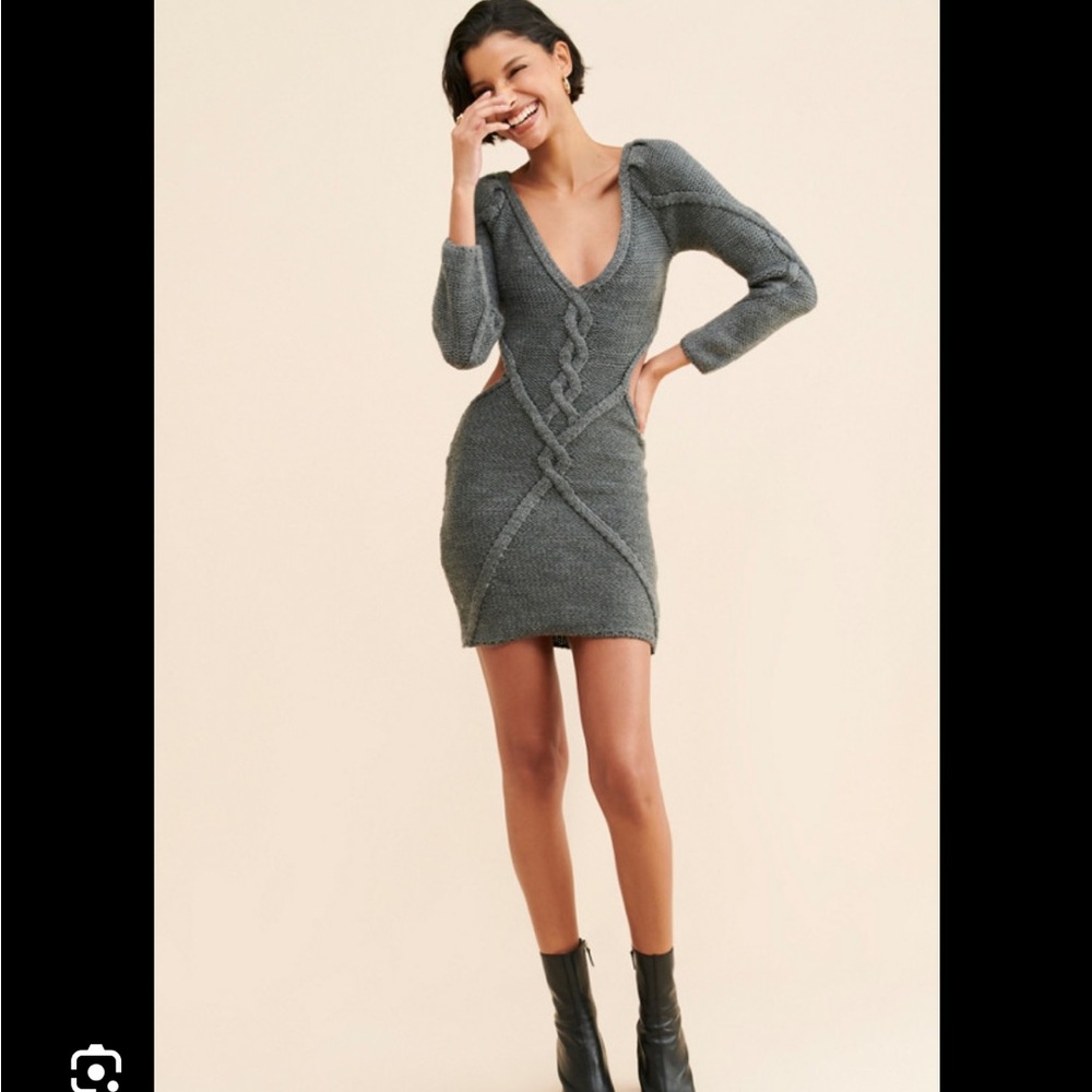 NWOT For Love and Lemons Keke Sweater Dress